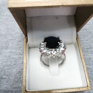 #5~New Royal Blue zircon ring